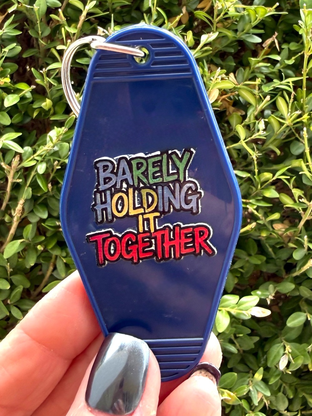 Vintage style motel key 3.5 inch keychain humorous gift idea